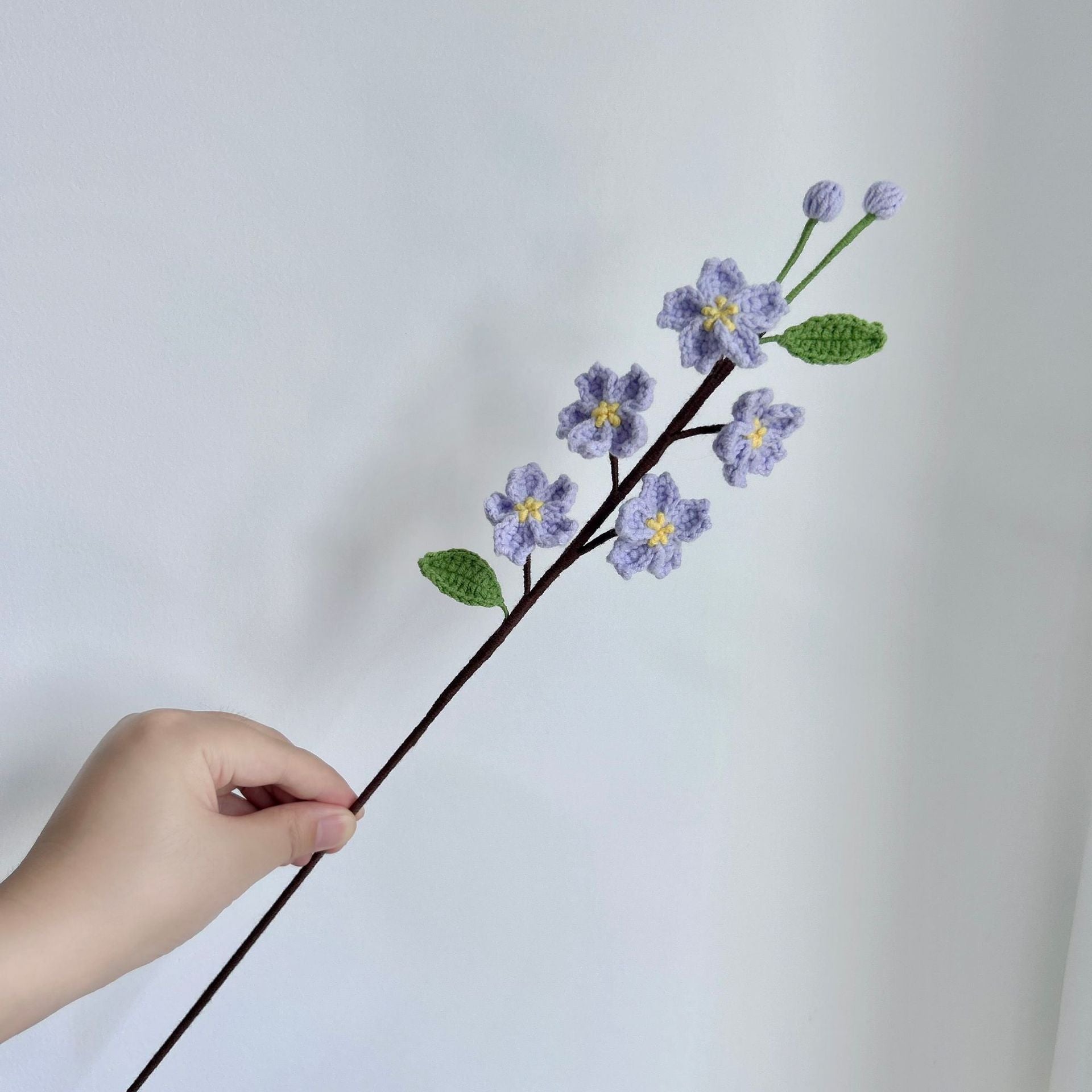 Handmade Crochet Cherry Blossom Bouquet – Permanent Floral Home Decor, Desk Ornament & Unique Handcrafted Gift | Lifelike Sakura Flowers for Room Decor, Housewarming, Birthdays & All Occasions - Mia-yarnwhiper