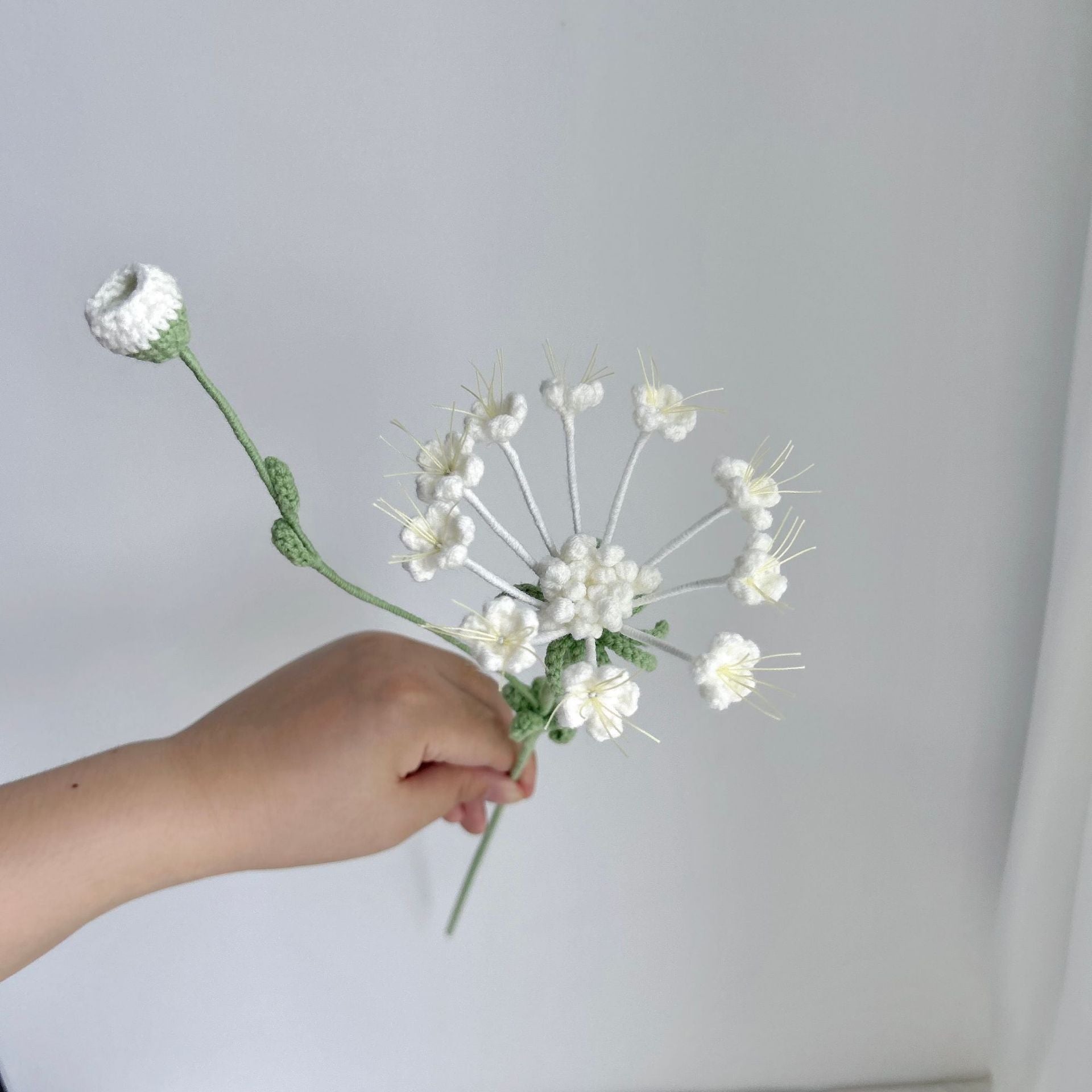 Handmade Crochet Baby's Breath Bouquet: Dainty Decor & Gift for Housewarming, Birthdays & Occasions - Mia-yarnwhiper