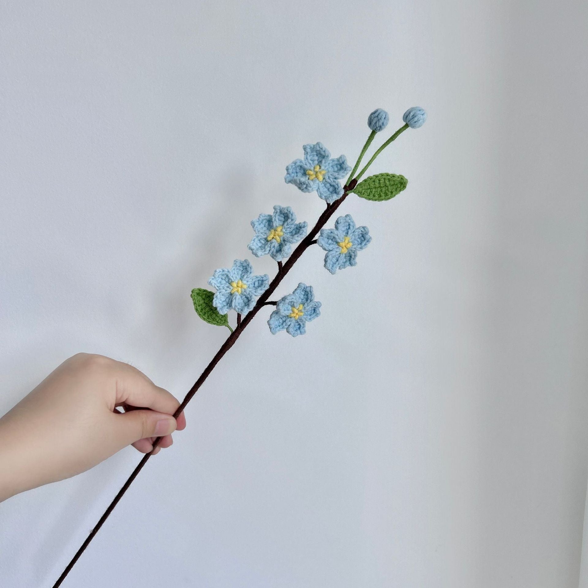 Handmade Crochet Cherry Blossom Bouquet – Permanent Floral Home Decor, Desk Ornament & Unique Handcrafted Gift | Lifelike Sakura Flowers for Room Decor, Housewarming, Birthdays & All Occasions - Mia-yarnwhiper