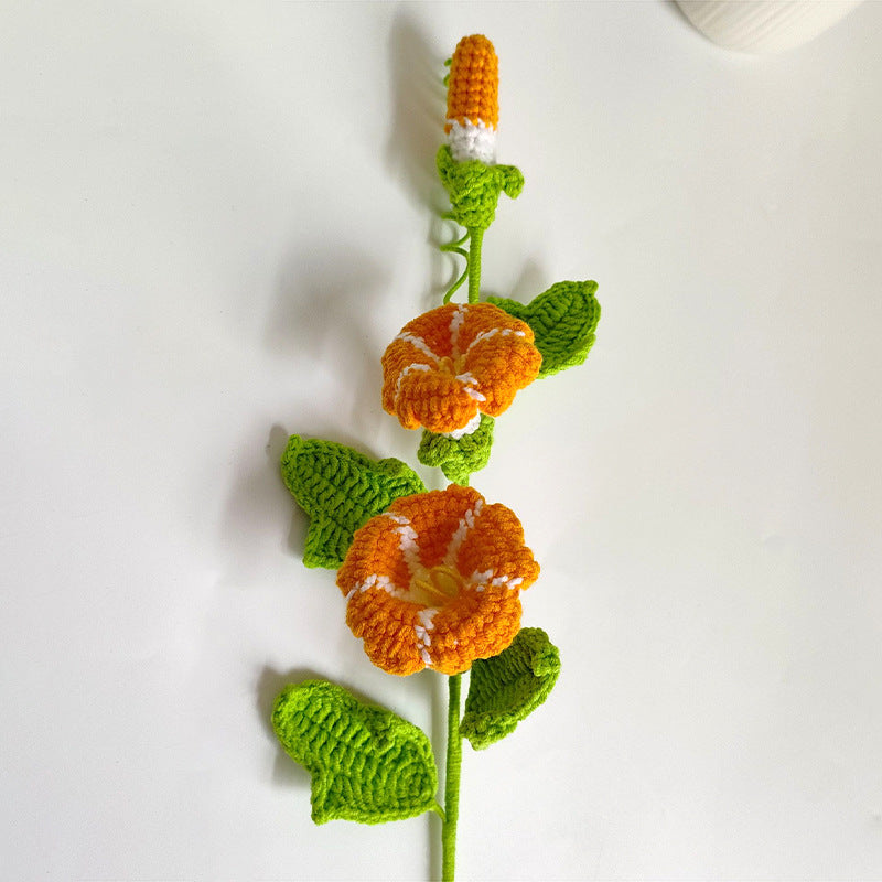 Handmade Crochet Morning Glory Bouquet: Wilt-Proof, Hypoallergenic Gift for Spring Decor, Holidays & Housewarming - Mia-yarnwhiper