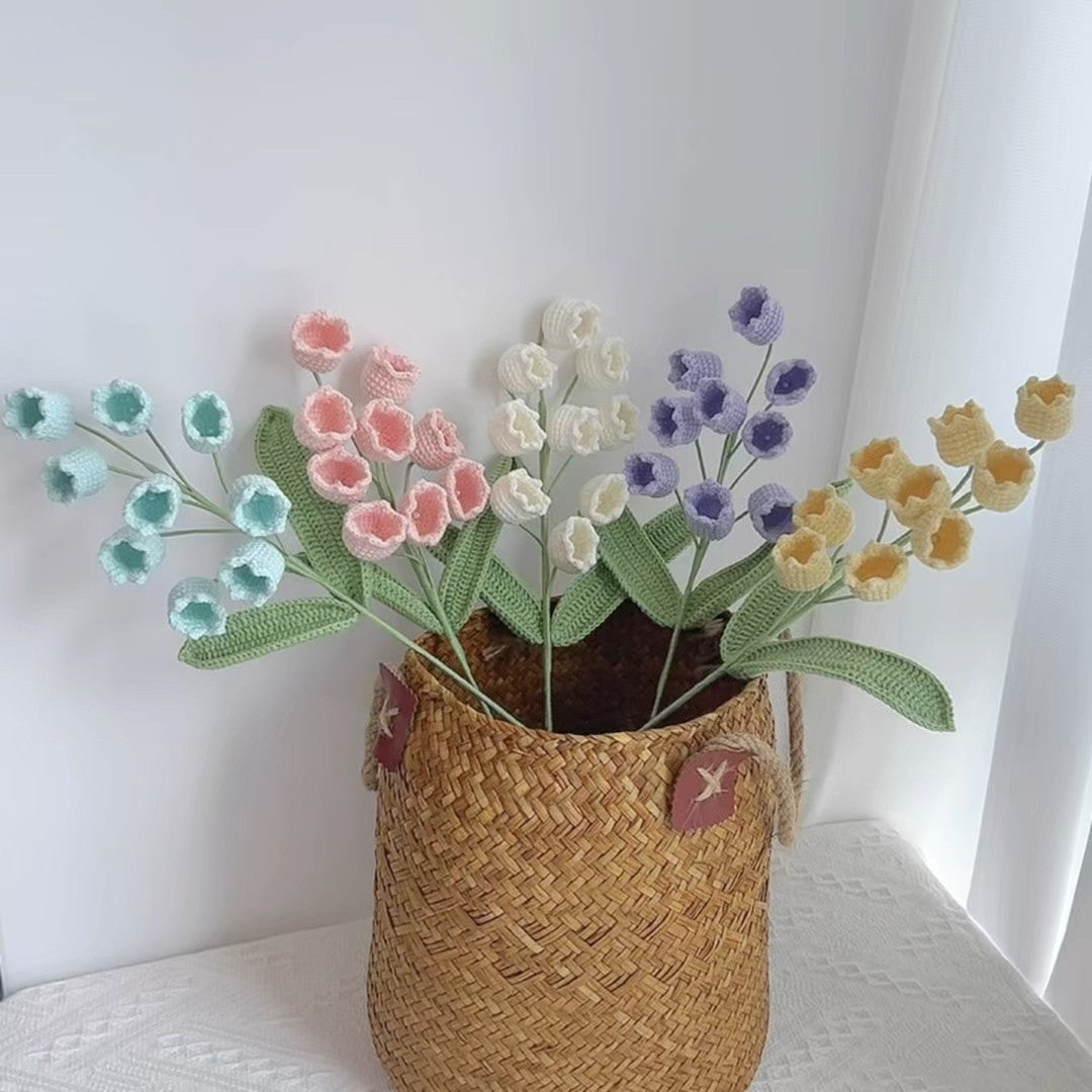 Handmade Crochet Lily of the Valley Bouquet: Delicate Decor & Gift for Housewarming, Birthdays & Occasions - Mia-yarnwhiper