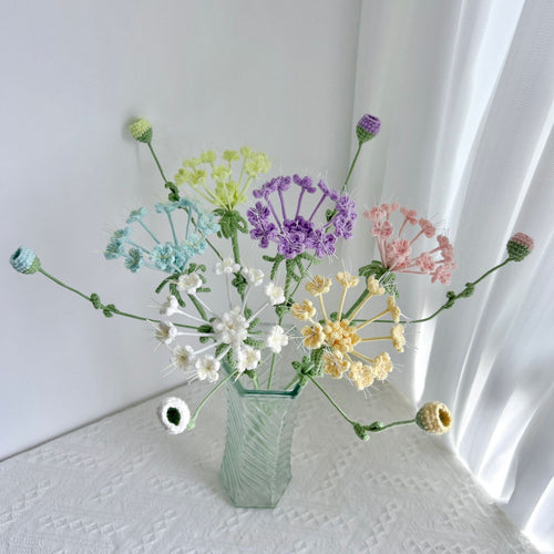 Handmade Crochet Baby's Breath Bouquet: Dainty Decor & Gift for Housewarming, Birthdays & Occasions - Mia-yarnwhiper