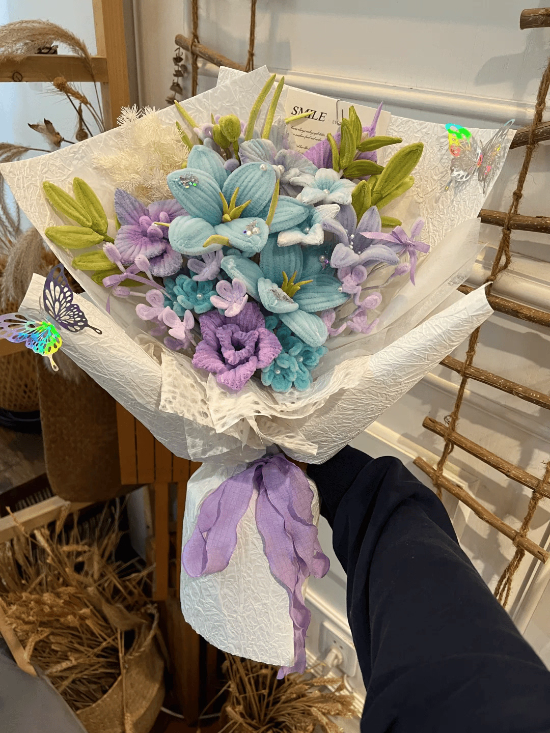 Handmade Crochet Tulip Bouquet | Eternal Flower Home Decor Tabletop Ornament, Artisan Handcrafted Valentine’s Day Gift – Long-Lasting Yarn Floral Arrangement for Romantic Occasions - Mia-yarnwhiper