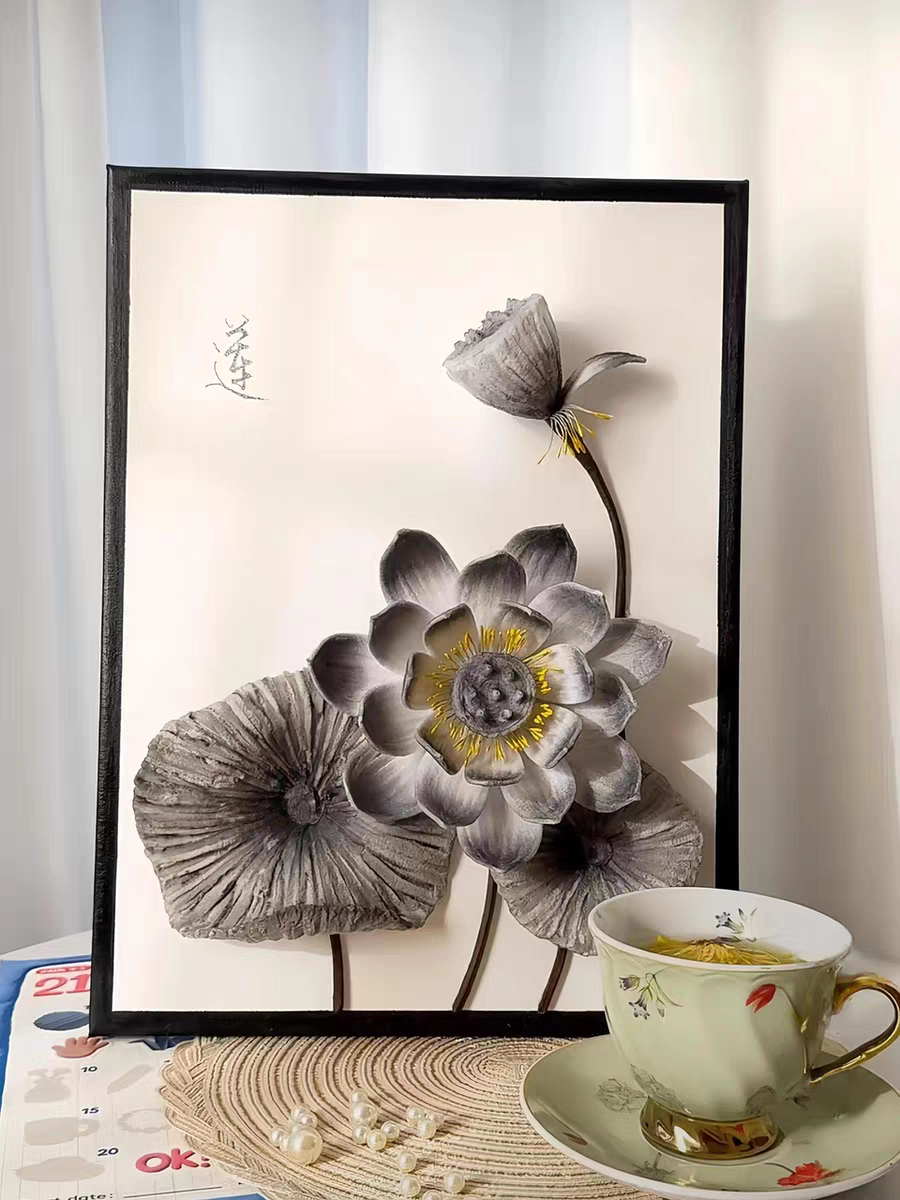 Handmade Crochet Violet Garden Frame Art | Eternal Flower Home Decor Tabletop Ornament, Artisan Handcrafted Valentine’s Day Gift – Long-Lasting Yarn Floral Wall/Desk Decor - Mia-yarnwhiper