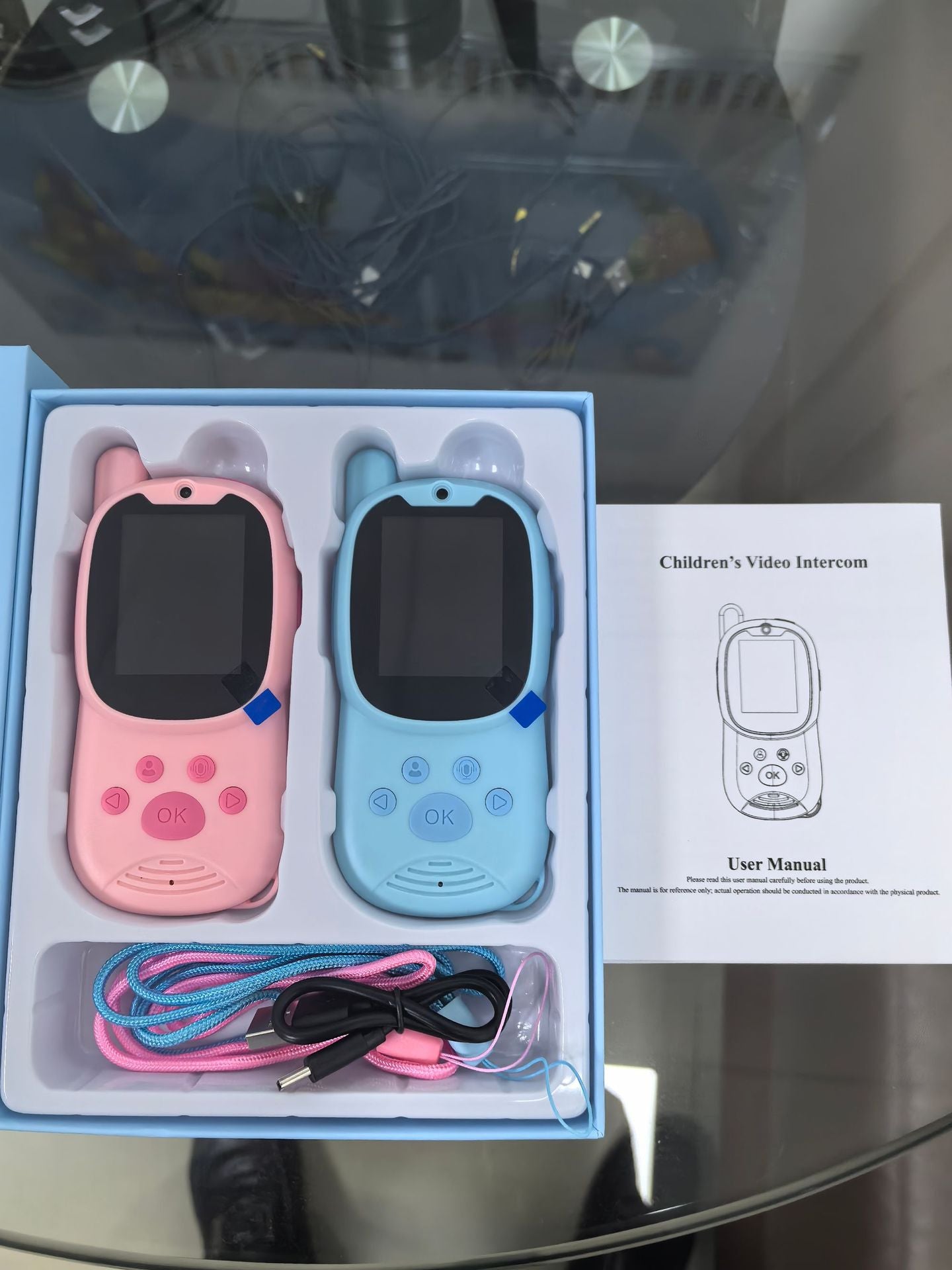 Kids Video Walkie Talkies Toys 2 Pack Long Range Communication with Camera Ideal for 3-12 Year Olds Colorful Audio for Outdoor Indoor Play Holiday Christmas Gifts - Mia-yarnwhiper