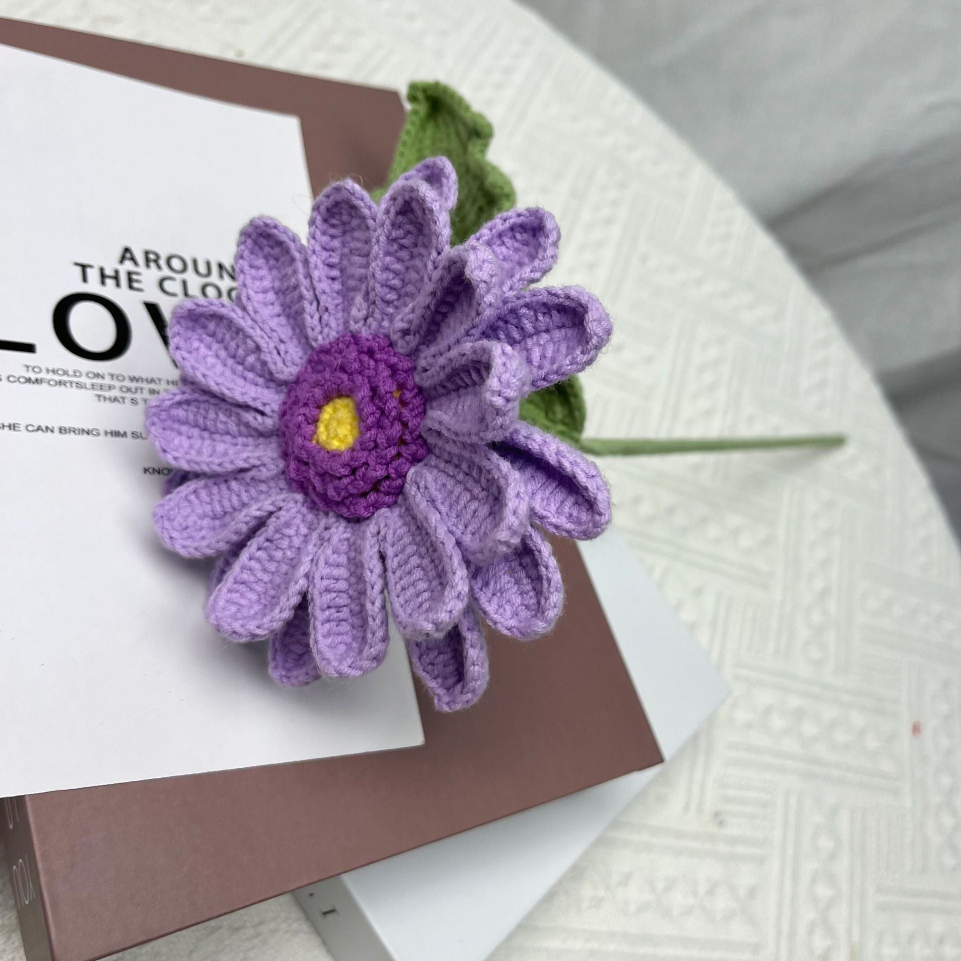 Handmade Crochet Floral Bouquet: Purple & Pink Arrangement, Home Decor, Centerpiece, Gift for Mother’s Day/Birthday/Housewarming - Mia-yarnwhiper