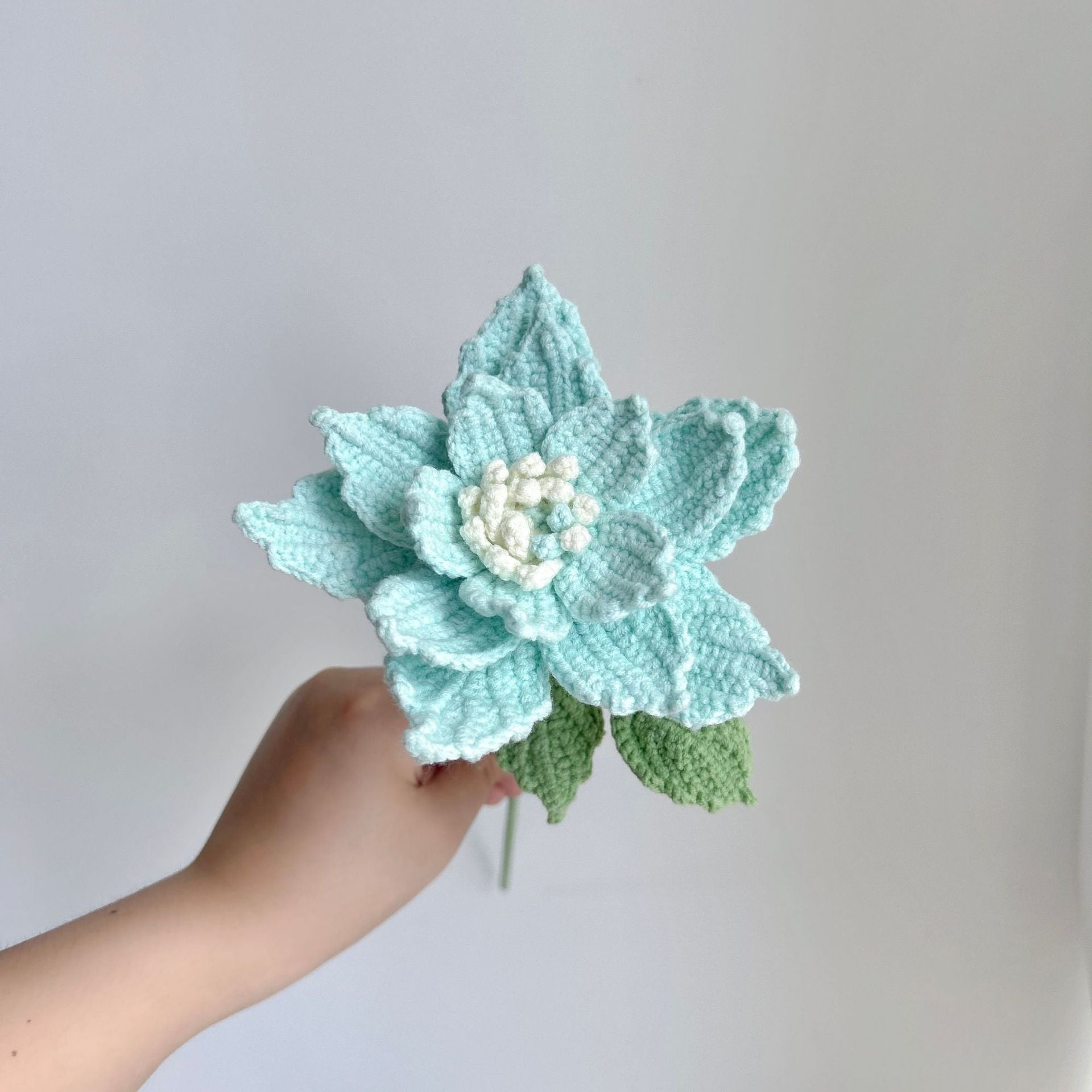 Handmade Crochet Rose Flowers | Everlasting Handicraft Bouquet for Home Decor, Desk Decor & Holiday Gifts | Durable, Allergy-Friendly Artisan Floral Decor (No Wilting!) - Mia-yarnwhiper