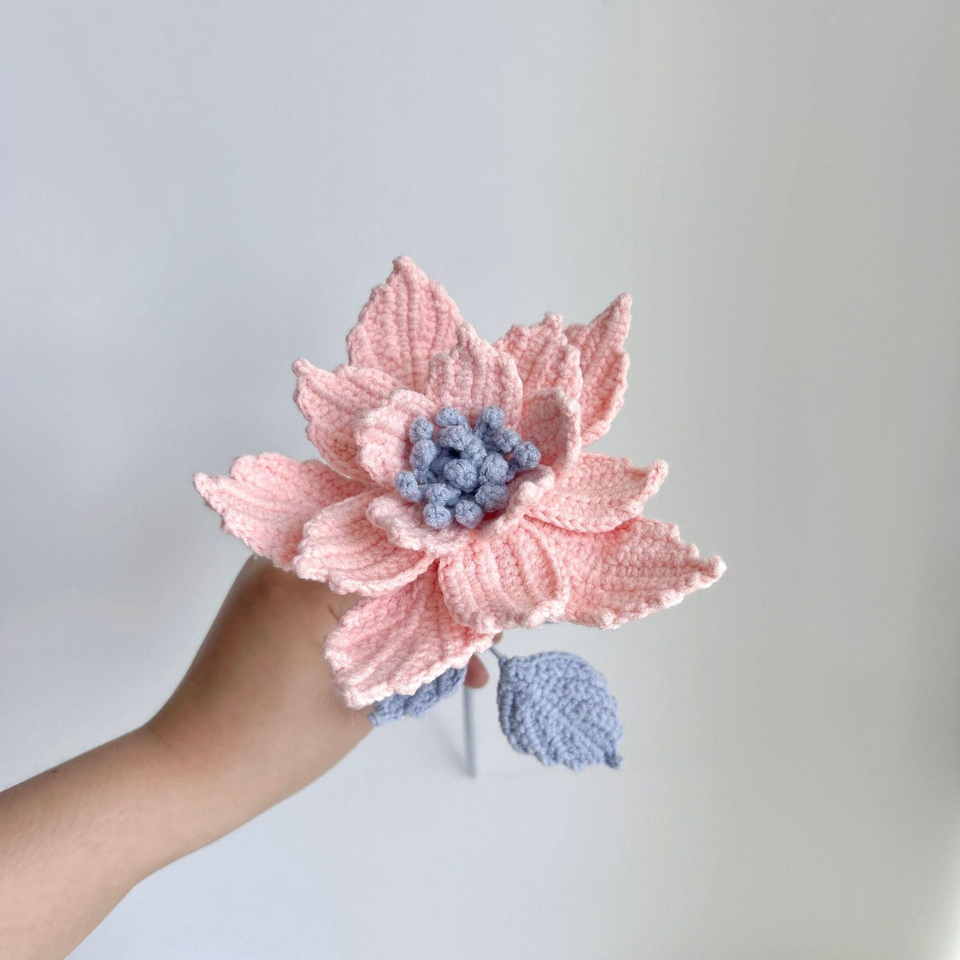 Handmade Crochet Rose Flowers | Everlasting Handicraft Bouquet for Home Decor, Desk Decor & Holiday Gifts | Durable, Allergy-Friendly Artisan Floral Decor (No Wilting!) - Mia-yarnwhiper