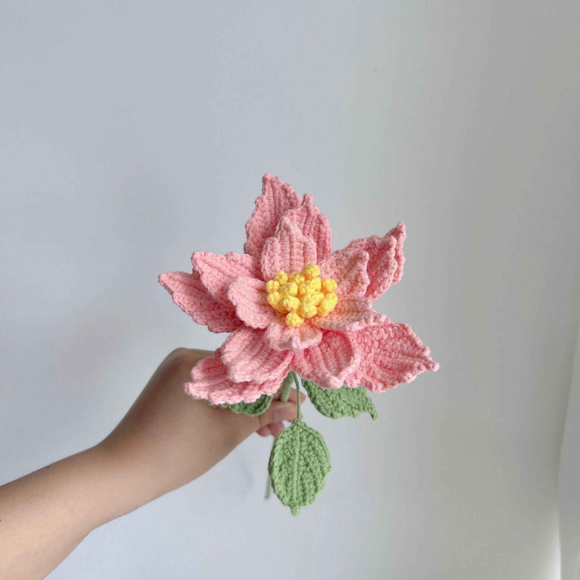 Handmade Crochet Rose Flowers | Everlasting Handicraft Bouquet for Home Decor, Desk Decor & Holiday Gifts | Durable, Allergy-Friendly Artisan Floral Decor (No Wilting!) - Mia-yarnwhiper