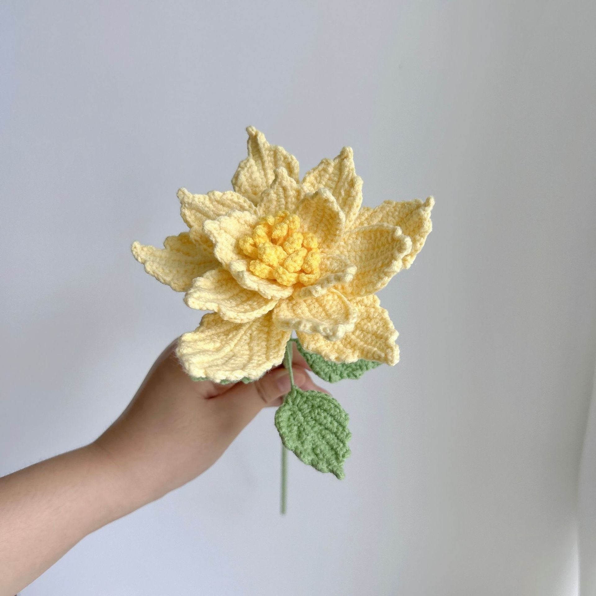 Handmade Crochet Rose Flowers | Everlasting Handicraft Bouquet for Home Decor, Desk Decor & Holiday Gifts | Durable, Allergy-Friendly Artisan Floral Decor (No Wilting!) - Mia-yarnwhiper