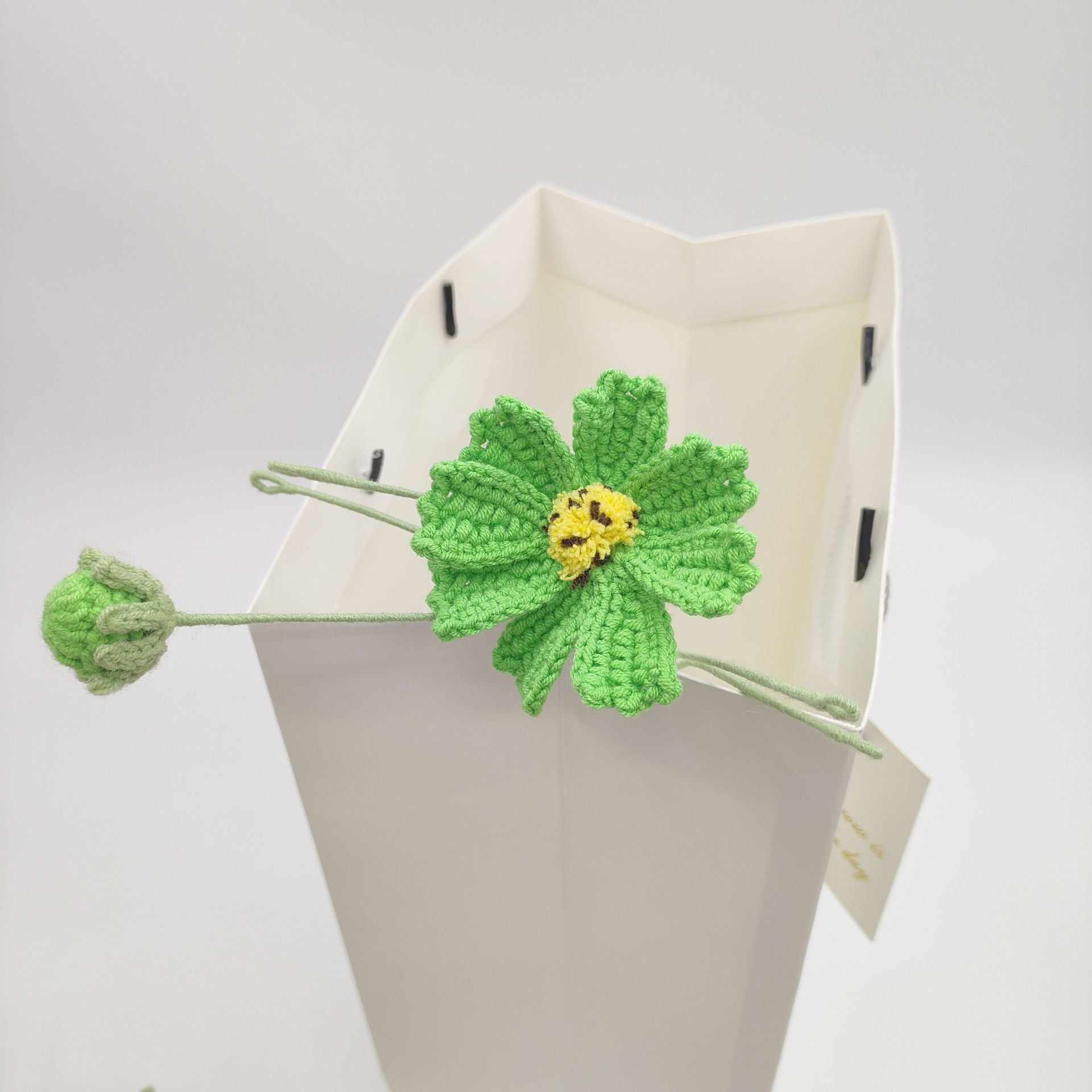 Handmade Crochet Cosmos Flower Bouquet | Eternal Handcrafted Flowers for Home Decor, Desk Decor & Holiday Gifts – Colorful Afghan Knit Floral Arrangement for Valentine’s/Mother’s Day - Mia-yarnwhiper