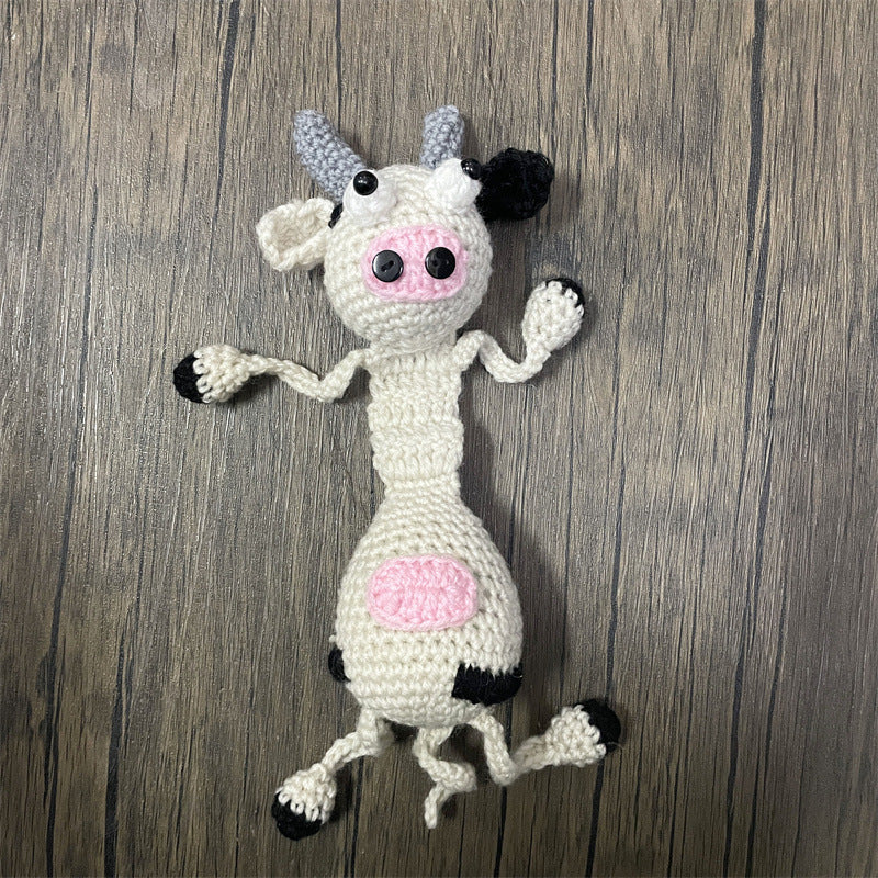 Funny Squashed Animal Crochet Door Stopper - Adorable Handmade Gecko/Frog/Santa Home Decor, Cute Functional Gift for Kids & Adults - Mia-yarnwhiper