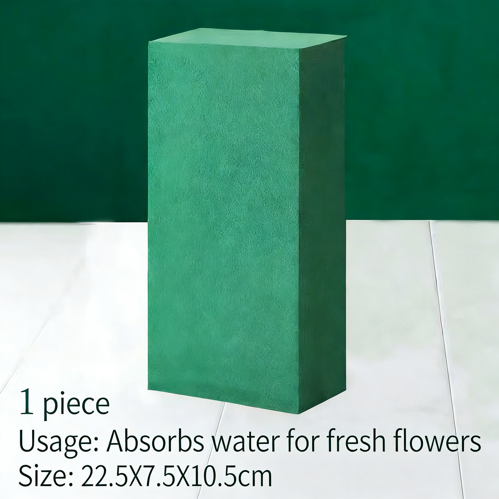 3pcs Large Cuttable Floral Foam Block for Flower Baskets - High Absorbency Wet/Dry Foam for Fresh/Dried Arrangements, 22.5x7.5x10.5cm Green Florist Brick for Weddings & Home Decor - Mia-yarnwhiper