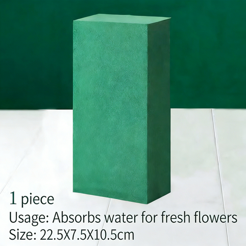 3pcs Large Cuttable Floral Foam Block for Flower Baskets - High Absorbency Wet/Dry Foam for Fresh/Dried Arrangements, 22.5x7.5x10.5cm Green Florist Brick for Weddings & Home Decor - Mia-yarnwhiper