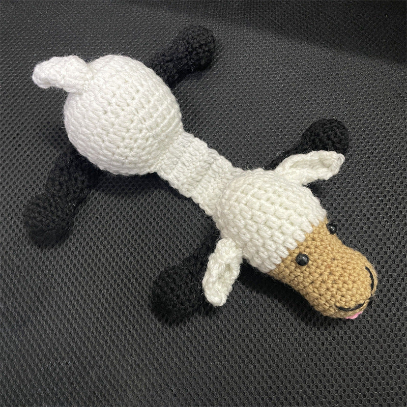 Funny Squashed Animal Crochet Door Stopper - Adorable Handmade Gecko/Frog/Santa Home Decor, Cute Functional Gift for Kids & Adults - Mia-yarnwhiper