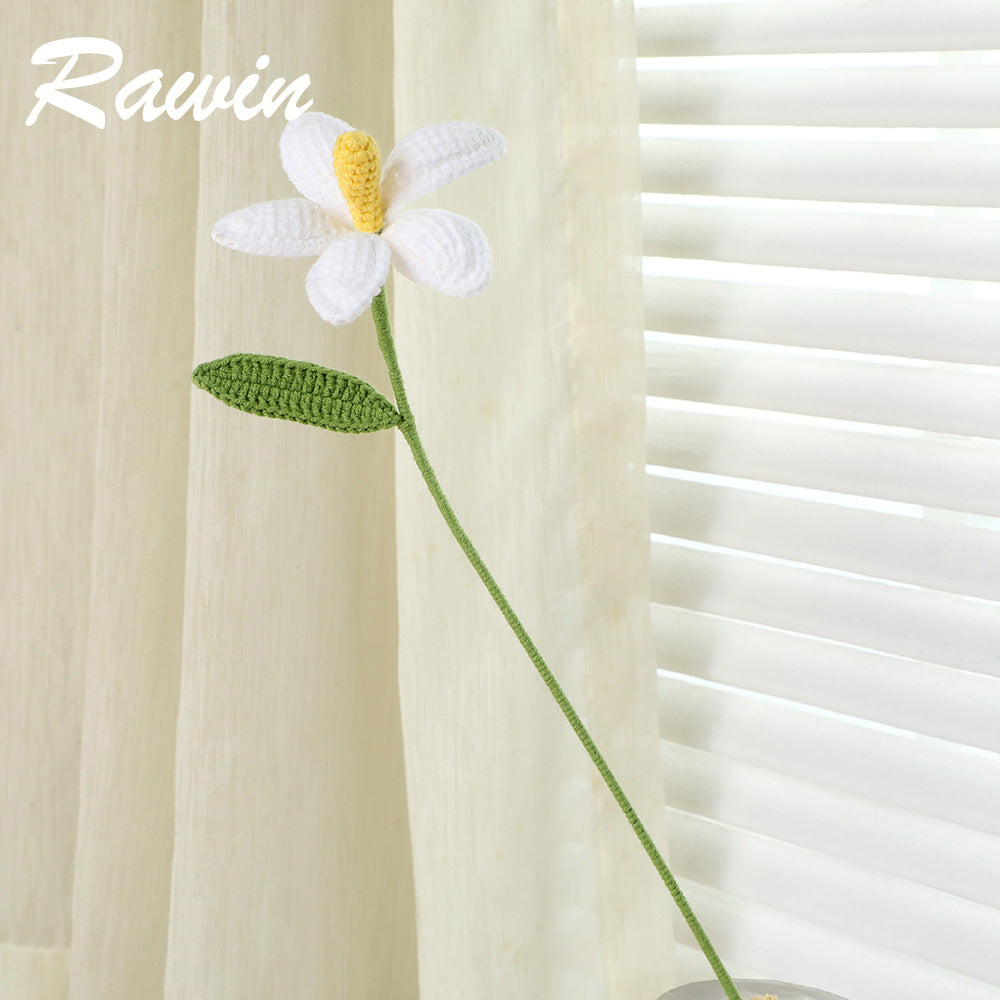 Handmade Crochet Yellow Floral Bouquet: Wilt-Proof, Hypoallergenic Gift for Home Decor & Special Occasions - Mia-yarnwhiper