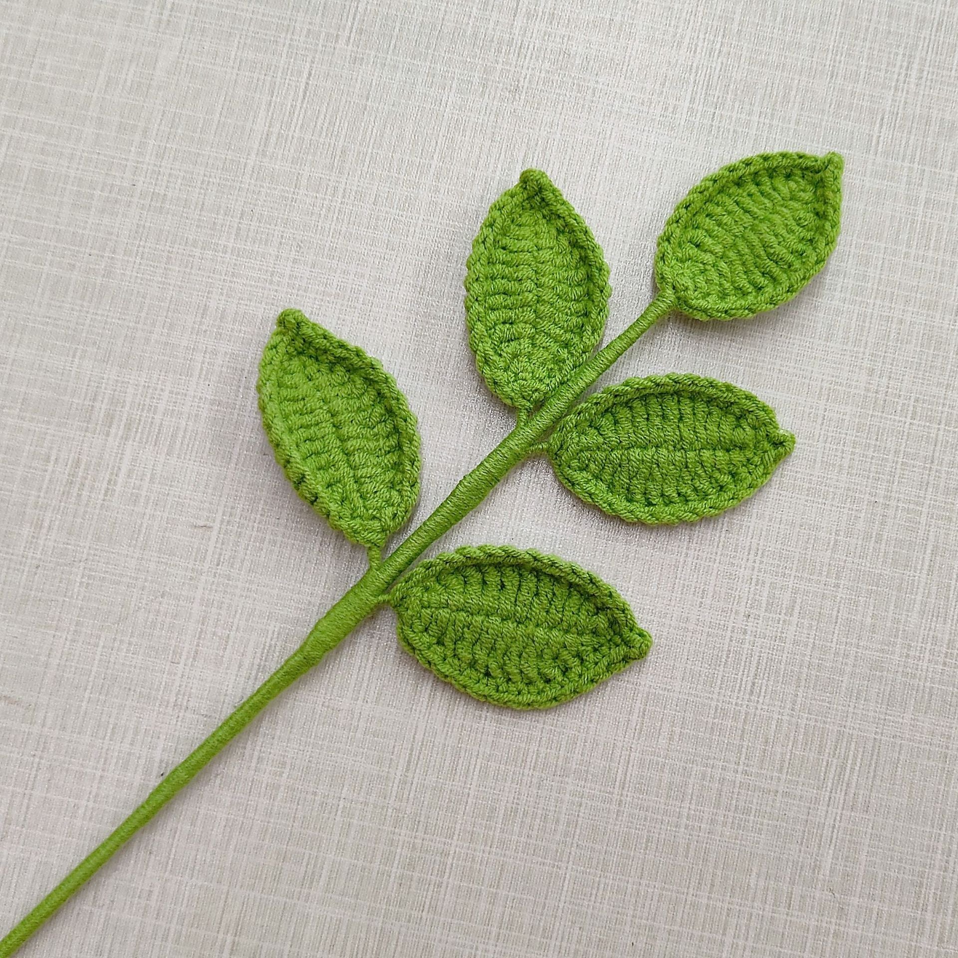 Handmade Crochet Greenery Stems: Floral Filler, Home Decor, Desk Ornament & Gift for Housewarming/Birthdays/DIY - Mia-yarnwhiper