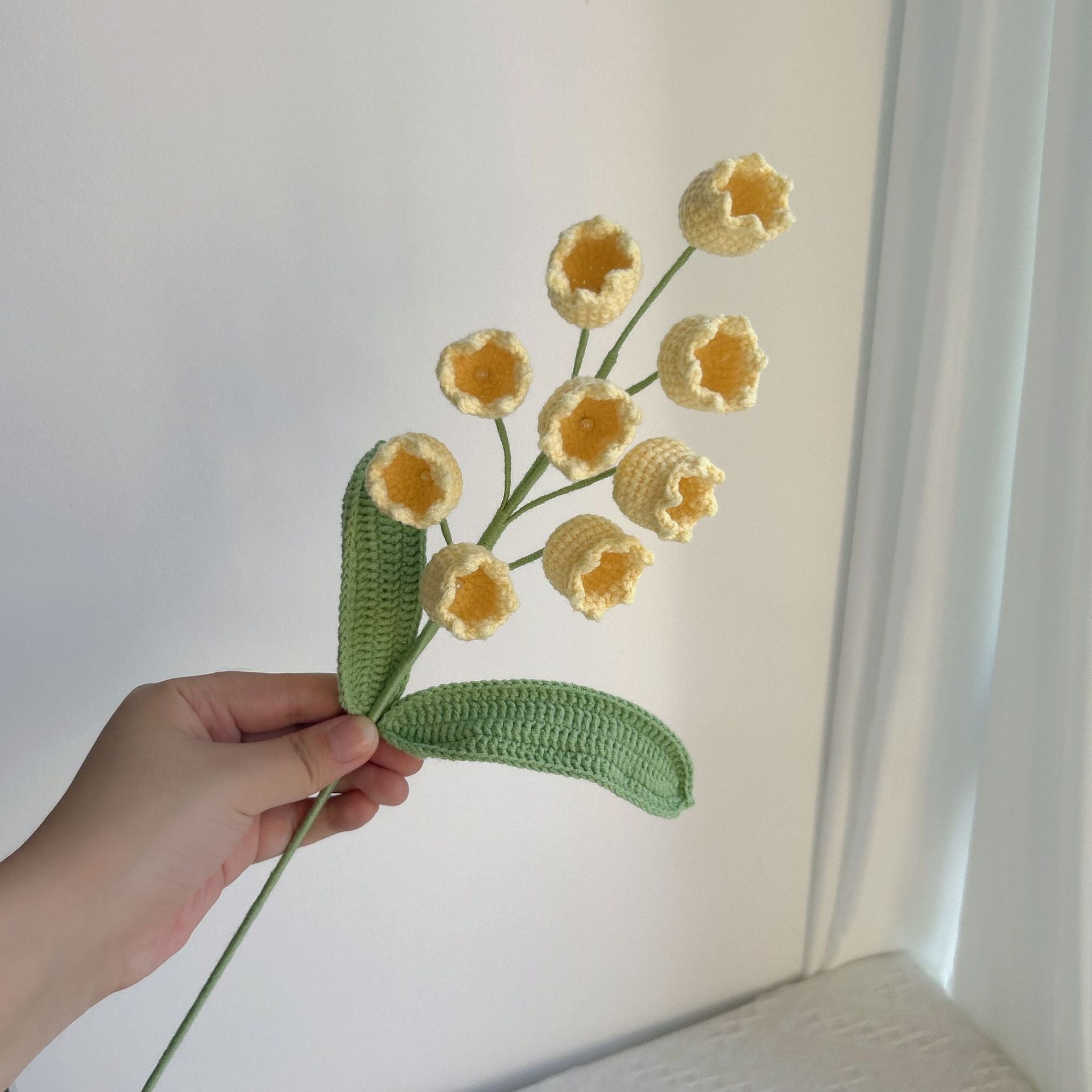 Handmade Crochet Lily of the Valley Bouquet: Delicate Decor & Gift for Housewarming, Birthdays & Occasions - Mia-yarnwhiper