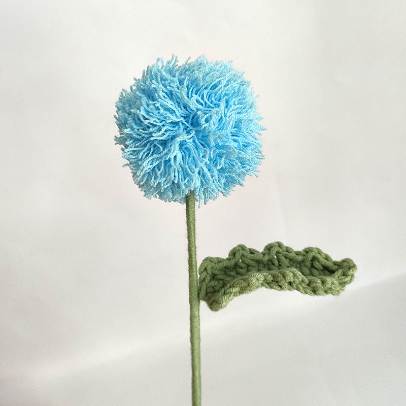 Handmade Crochet Pom Pom Chrysanthemum Bouquet: Home Decor, Desk Ornament & Gift for Housewarming, Birthdays & Occasions - Mia-yarnwhiper