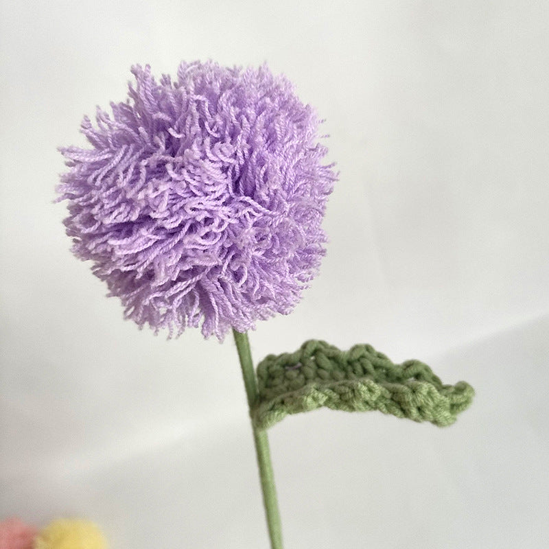 Handmade Crochet Pom Pom Chrysanthemum Bouquet: Home Decor, Desk Ornament & Gift for Housewarming, Birthdays & Occasions - Mia-yarnwhiper