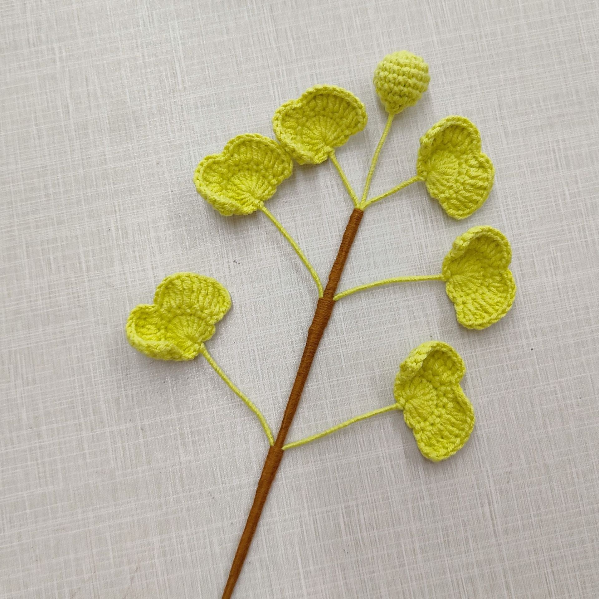 Handmade Crochet Greenery Stems: Floral Filler, Home Decor, Desk Ornament & Gift for Housewarming/Birthdays/DIY - Mia-yarnwhiper