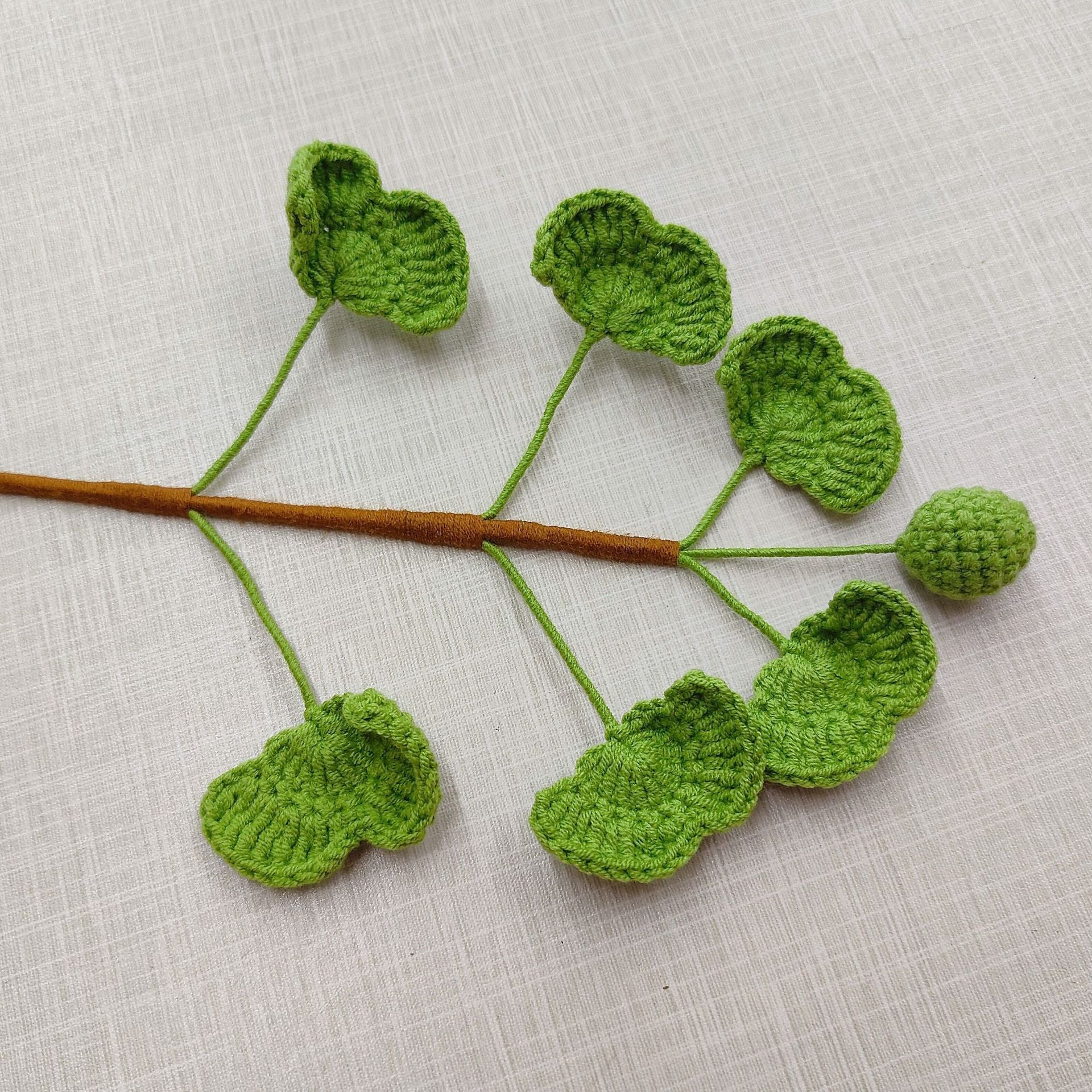 Handmade Crochet Greenery Stems: Floral Filler, Home Decor, Desk Ornament & Gift for Housewarming/Birthdays/DIY - Mia-yarnwhiper