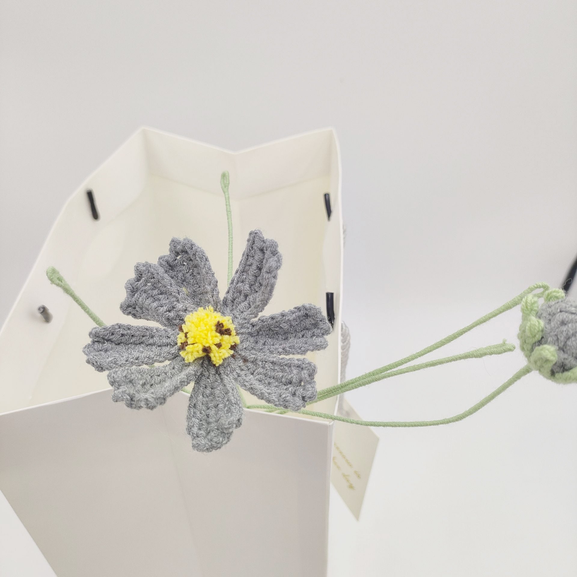 Handmade Crochet Cosmos Flower Bouquet | Eternal Handcrafted Flowers for Home Decor, Desk Decor & Holiday Gifts – Colorful Afghan Knit Floral Arrangement for Valentine’s/Mother’s Day - Mia-yarnwhiper