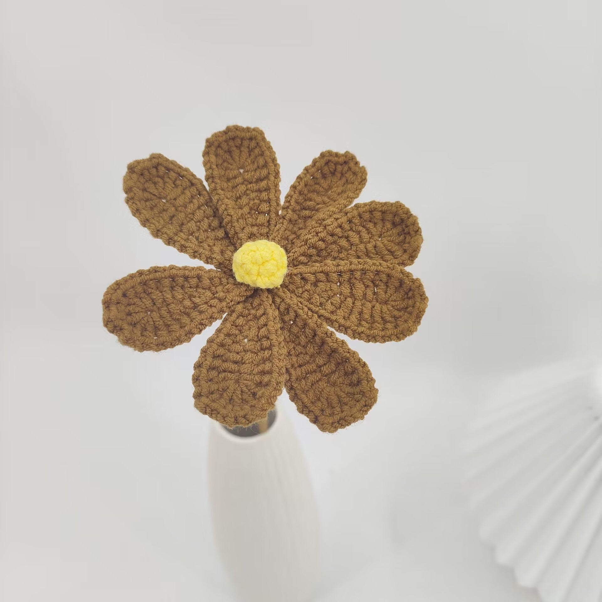 Handmade Crochet Autumn Floral Bouquet: Wilt-Proof, Hypoallergenic Gift for Holidays, Thanksgiving & Housewarming - Mia-yarnwhiper