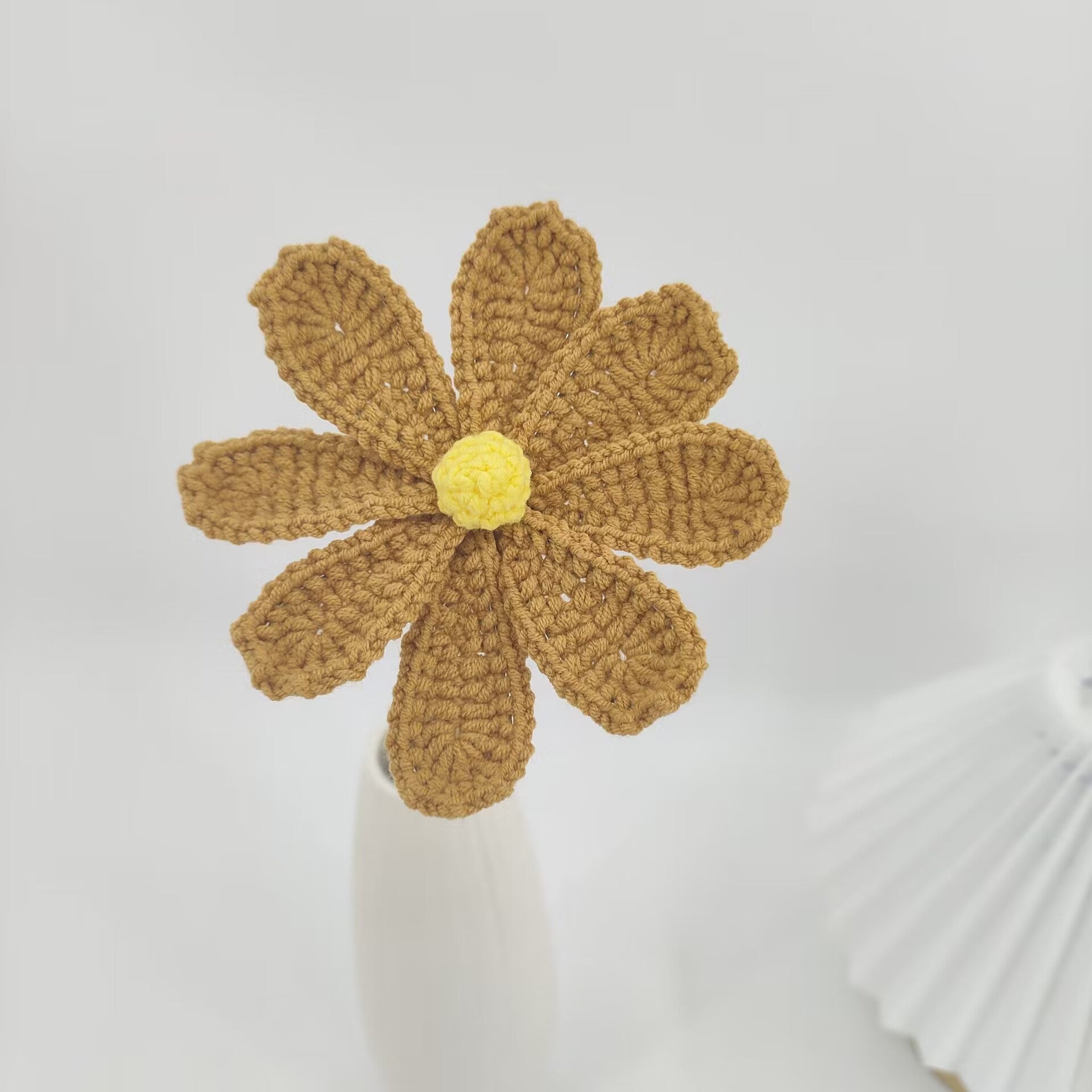 Handmade Crochet Autumn Floral Bouquet: Wilt-Proof, Hypoallergenic Gift for Holidays, Thanksgiving & Housewarming - Mia-yarnwhiper