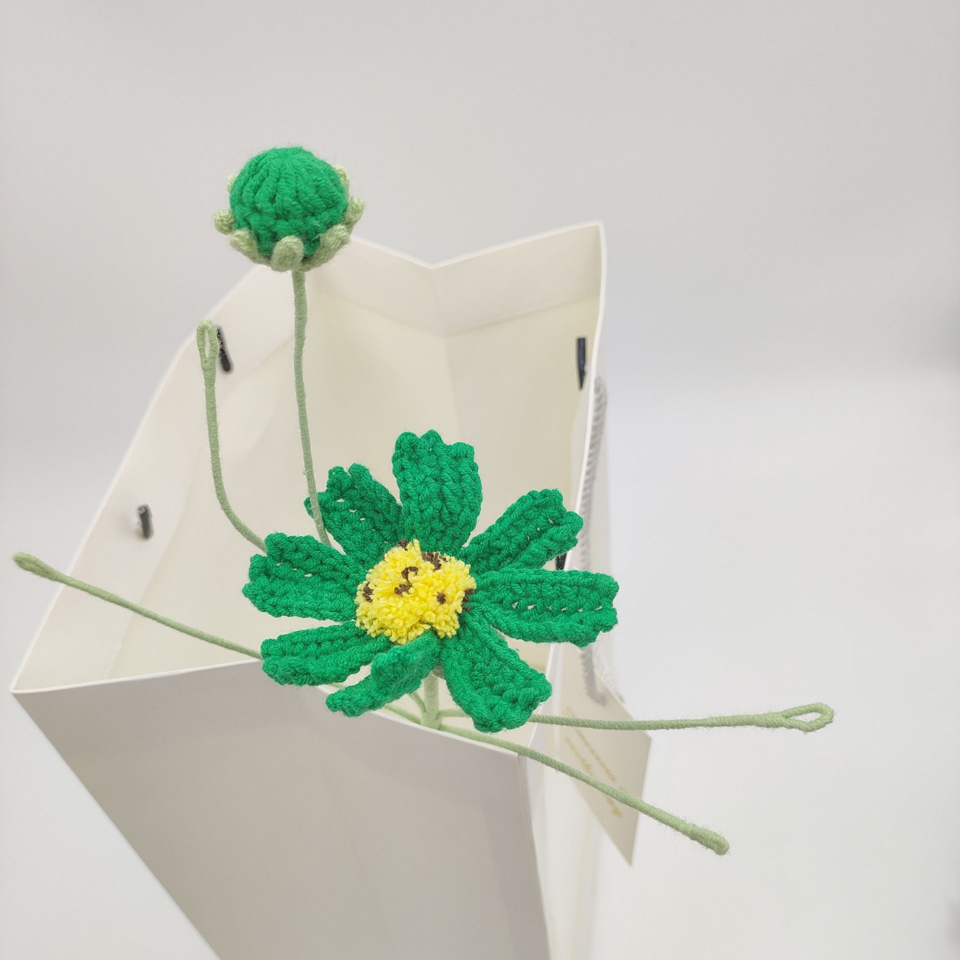 Handmade Crochet Cosmos Flower Bouquet | Eternal Handcrafted Flowers for Home Decor, Desk Decor & Holiday Gifts – Colorful Afghan Knit Floral Arrangement for Valentine’s/Mother’s Day - Mia-yarnwhiper