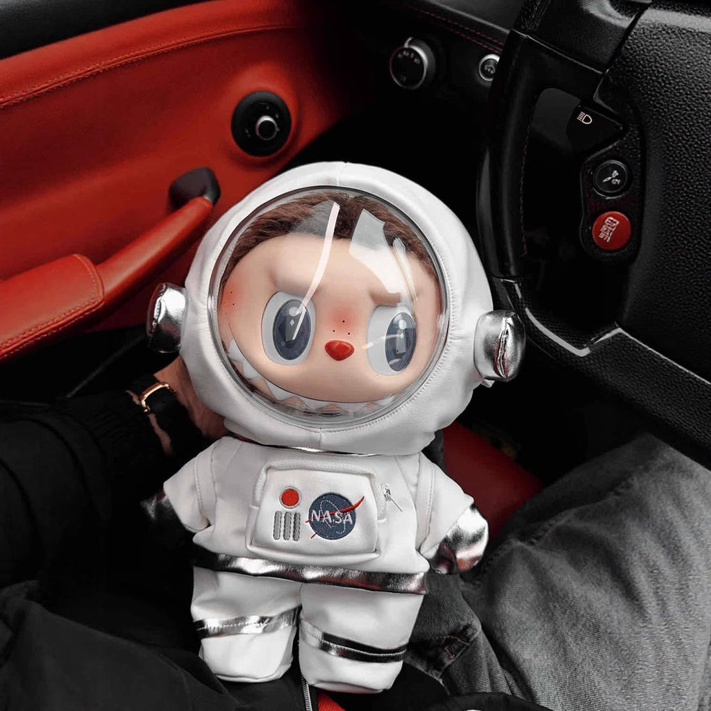 17/38cm Vinyl Doll Astronaut Costume (Doll Not Included) - Handmade Space Suit Outfit for 1/2/3 Gen Dolls, NASA-Style Doll Clothing Accessory - Mia-yarnwhiper