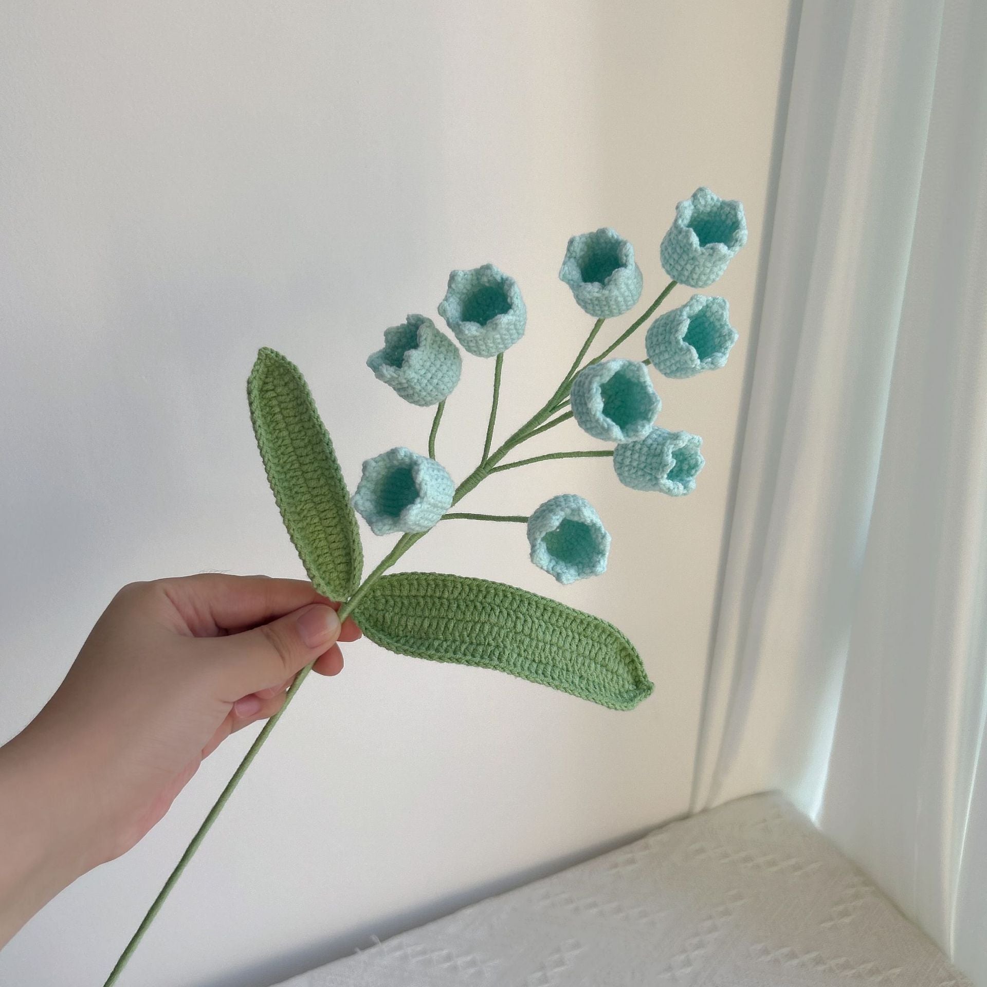 Handmade Crochet Lily of the Valley Bouquet: Delicate Decor & Gift for Housewarming, Birthdays & Occasions - Mia-yarnwhiper