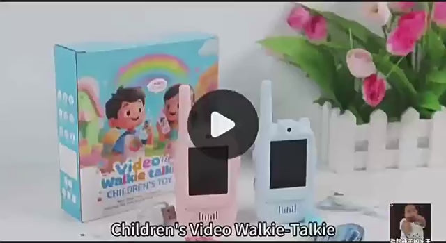 Kids Video Walkie Talkies Toys 2 Pack Long Range Communication with Camera Ideal for 3-12 Year Olds Colorful Audio for Outdoor Indoor Play Holiday Christmas Gifts