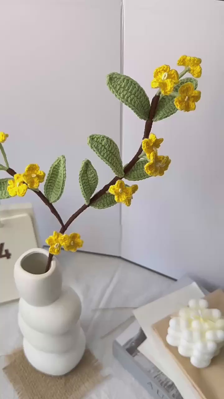 Handmade Crochet Flower Bouquet Assortment | Eternal Handcrafted Floral Decor for Home & Desk, Perfect Holiday Gift – Colorful Knit Flowers (Lily/Clematis/Cosmos) for Valentine’s/Mother’s Day